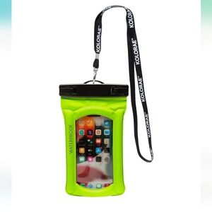 Kolorae Neon Green Waterproof Phone Case NWT